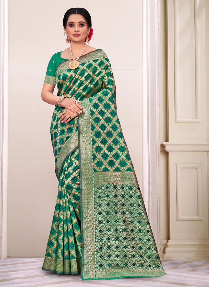 Riwazo Panihari Fancy Designer Wholesale Wedding Wear Patola Saree
